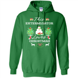 This Exterminator Loves Christmas Tree Shirt with Snowman