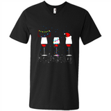 Christmas Red Wine Funny Merry Xmas Sweatshirt - Men's V-Neck