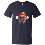 Chicago Bears And Superman Fans - Men's V-Neck