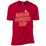 Funny Christmas Clothes - Santas Favorite Chef - Premium Short Sleeve T-Shirt