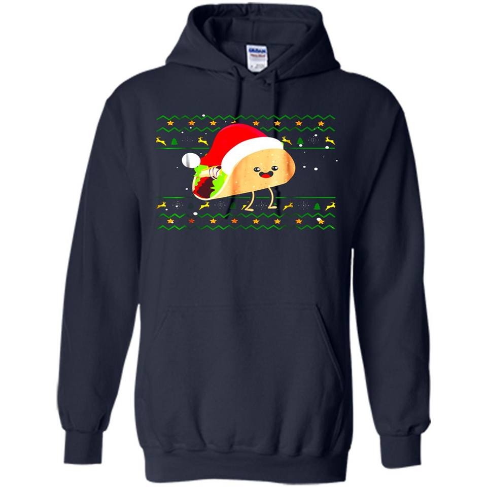 TACO Santa Hat Ugly Christmas shirt Ladies' Boyfriend