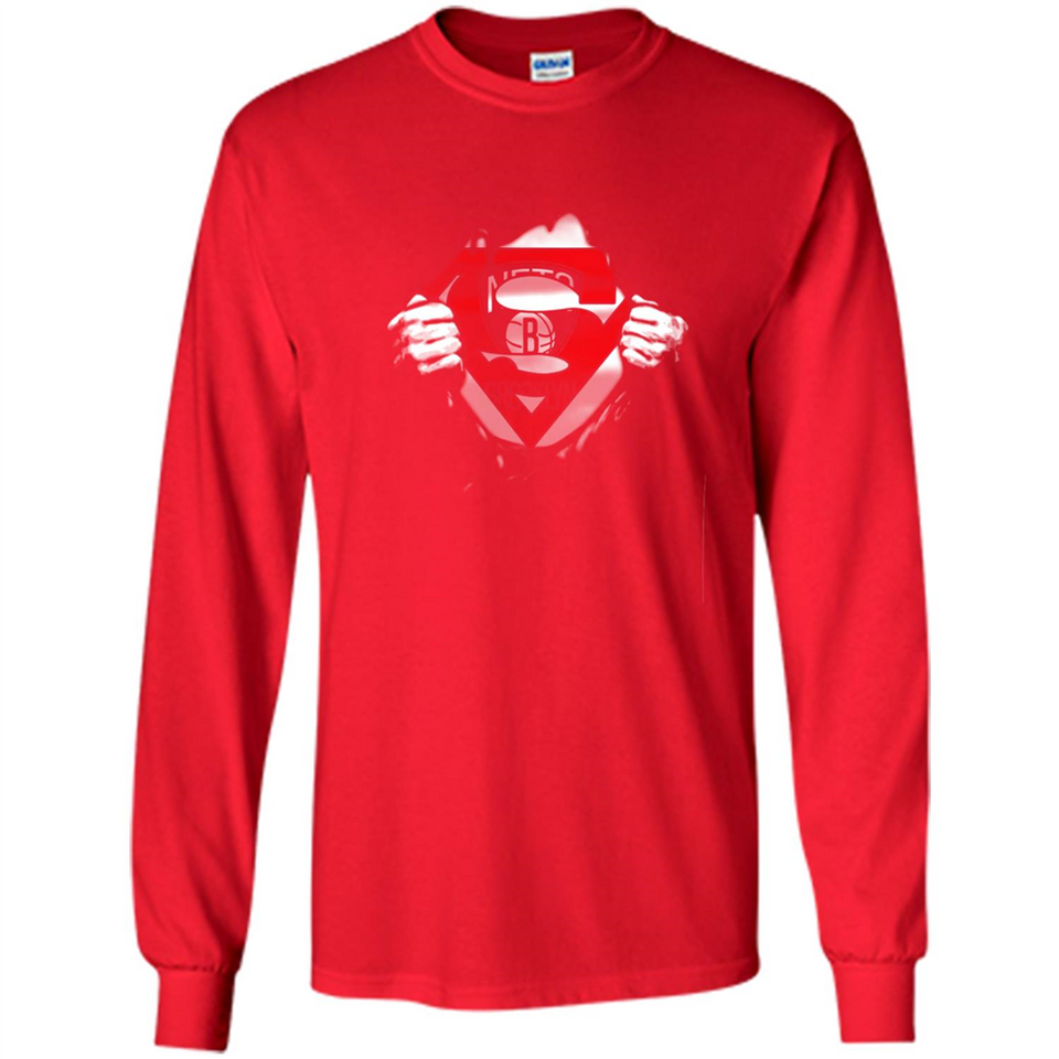 Brooklyn Nets And Superman Fans - Long Sleeve T-Shirt