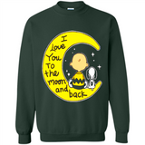 I LOVE YOU TO THE MOON AND BLACK CHARLIE BROWN AND SNOOPY