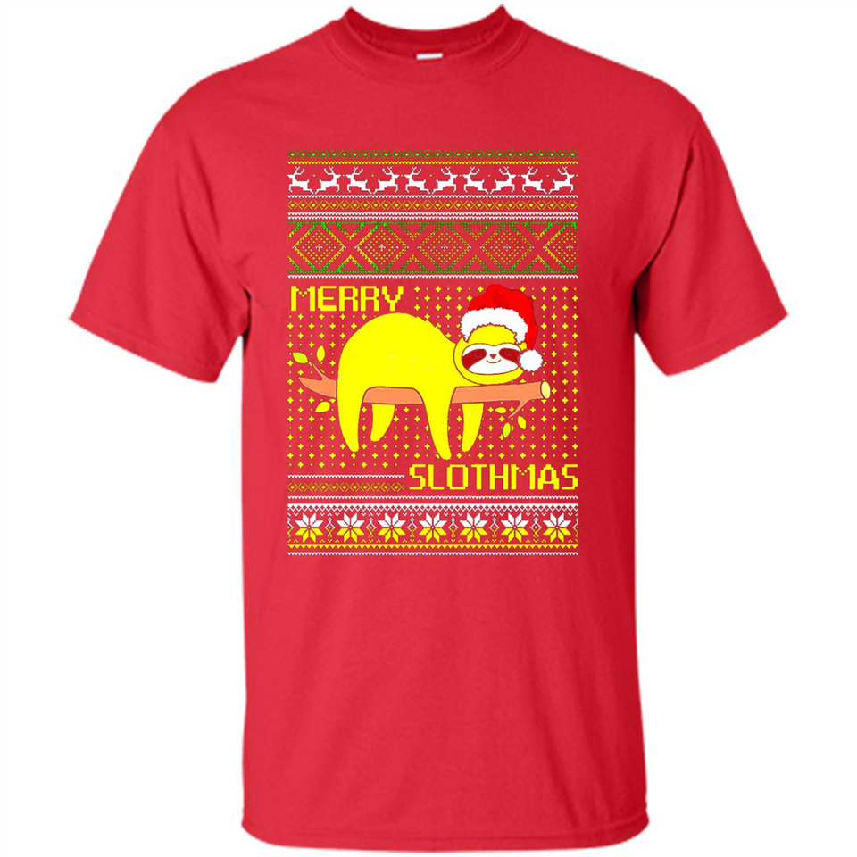 Merry Slothmas Sloth Christmas Sweater PINGPONG - Shirt