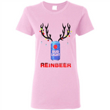 Bud light reinbeer Christmas - Ladies Short-Sleeve