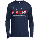 Mens Christmas Funcle The Cool Fun Uncle Definition Xmas - Canvas Long Sleeve T-Shirt