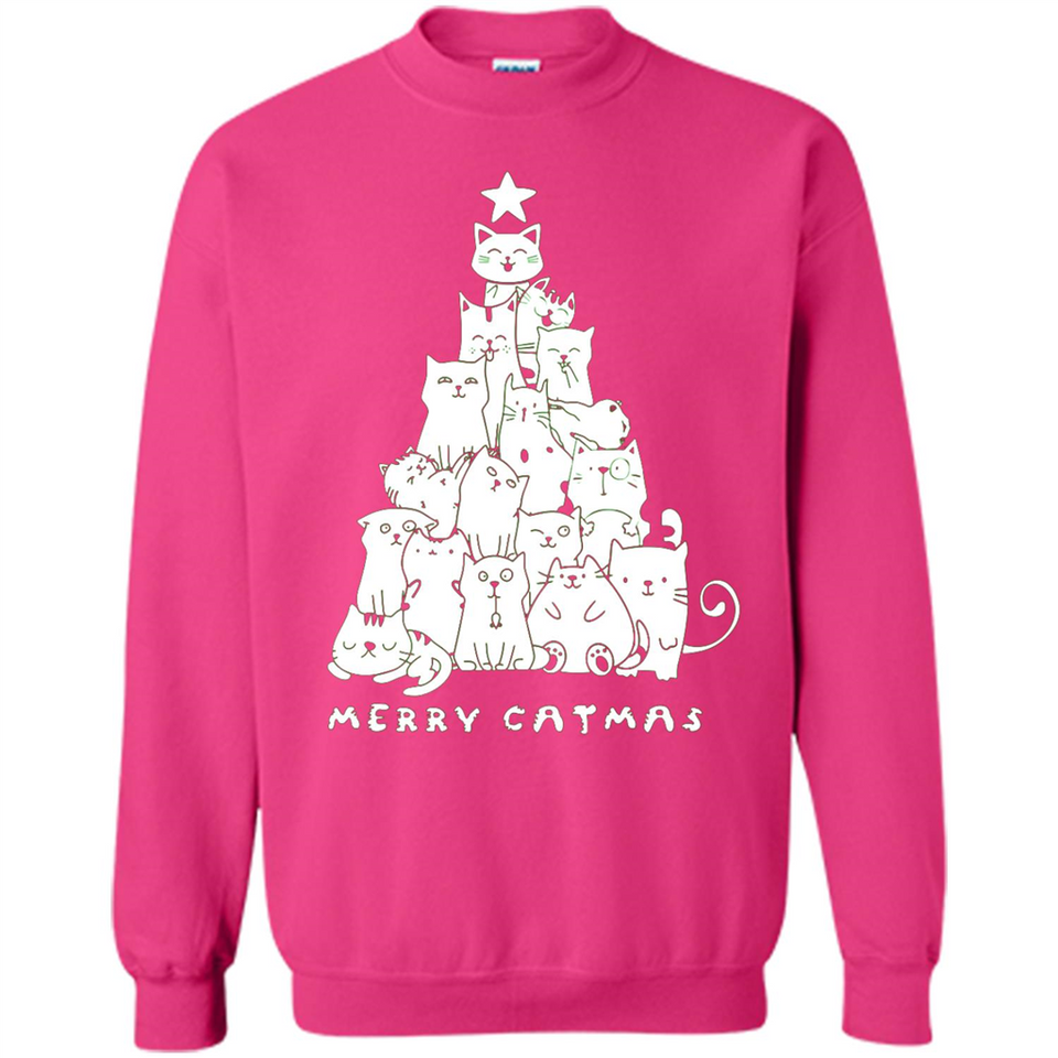 Merry Catmas - Merry Christmas Cat Lover Mug PINGPONG - Sweatshirt