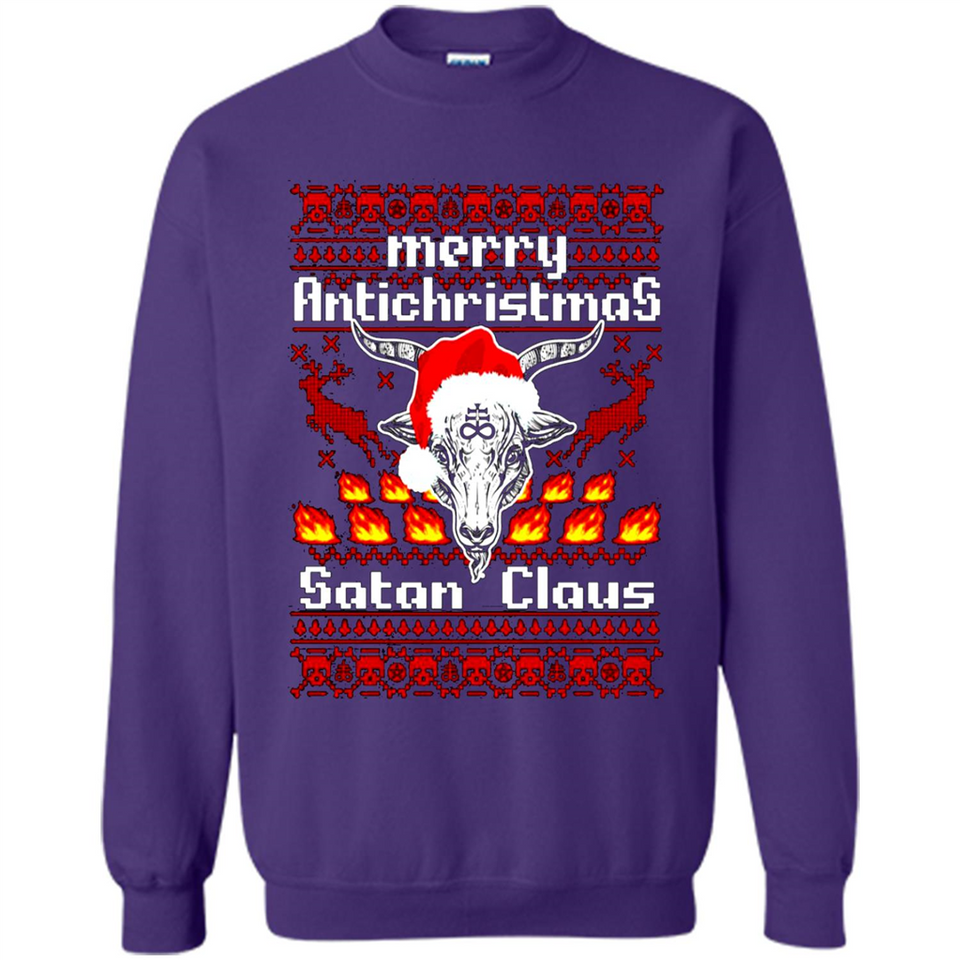 Merry Antichristmas Satan Claus Christmas sweater Sweater PINGPONG