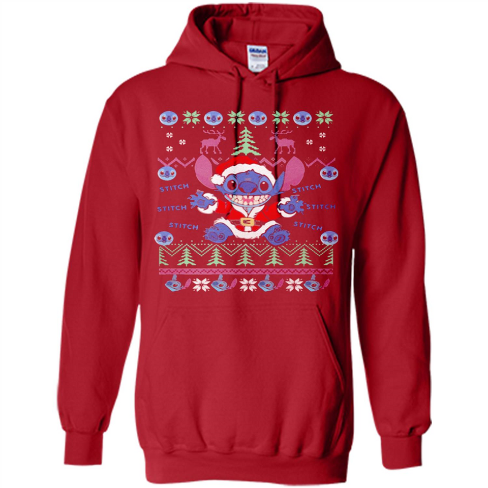Stitch ugly christmas sweater - Hoodie