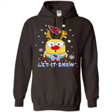 Minion Arizona Cardinals Ugly Christmas Sweater Let it Snow - Hoodie