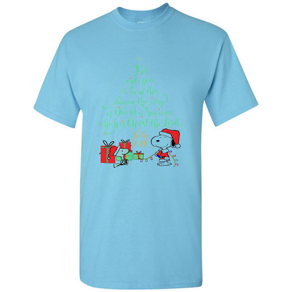 Snoopy Merry Christmas with Christmas tree T-Shirt - Shirt
