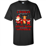 Never Underestimate A November Woman Watches Hallmark Movies Sweatshirt PINGPONG