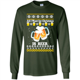All I want for Christmas is Beer Sweater PINGPONG