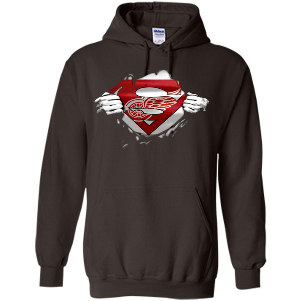 Detroit Red Wings And Superman Fans - Hoodie