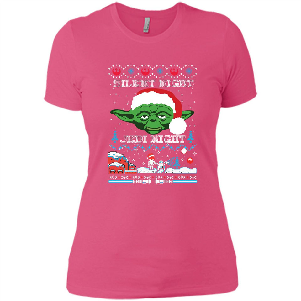 YODA SILENT NIGHT JEDI NIGHT CHRISTMAS UGLY SWEATER