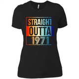 Retro Straight Outta 1971 47 Years Old - Ladies' Boyfriend T-Shirt