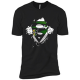 Utah Jazz And Superman Fans - Premium Short Sleeve T-Shirt