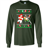 Santa vs Deer Football Ugly Christmas PINGPONG