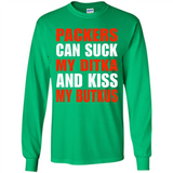 Packers can suck my Ditka and kiss my Butkus PINGPONG - Long Sleeve T-Shirt