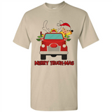Merry Truck-Mas Christmas Fire Truck Cute Reindeer Sporty - Shirt