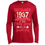 December 1987 31 Years Of Being Classy Sassy - Canvas Long Sleeve T-Shirt