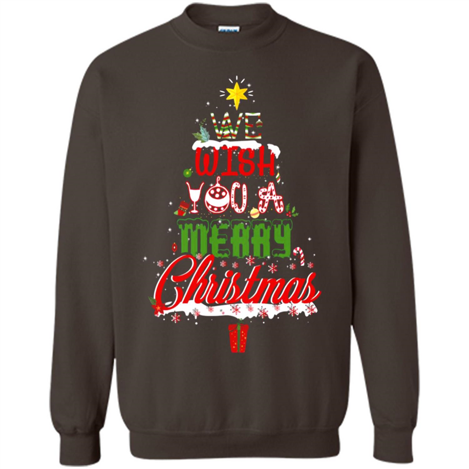 We Wish You A Merry Christmas Funny Pine Gift Sleeve - Sweatshirt