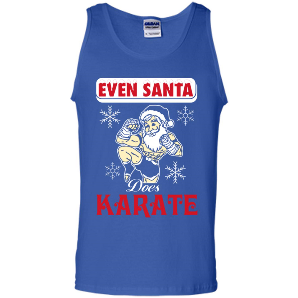 Even Santa Does Karate - Funny Karate - Tank Top