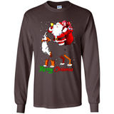 Merry Christmas Santa Claus With Big Dog sweater PINGPONG