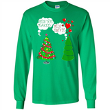 Fir Loves Christmas Tree Funny Undecorated Joke - Long Sleeve T-Shirt