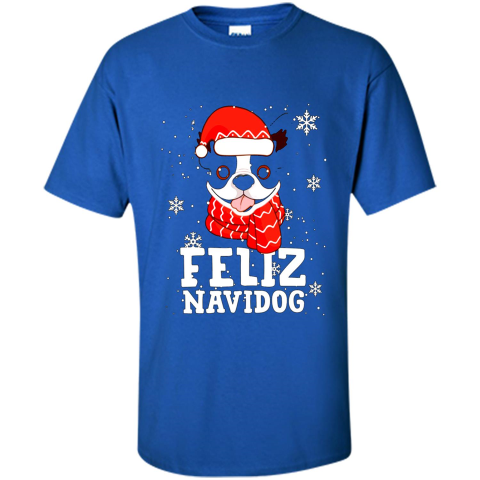 Feliz Navidog Boston Terrier Dog Ugly Xmas Sweater PING PONG