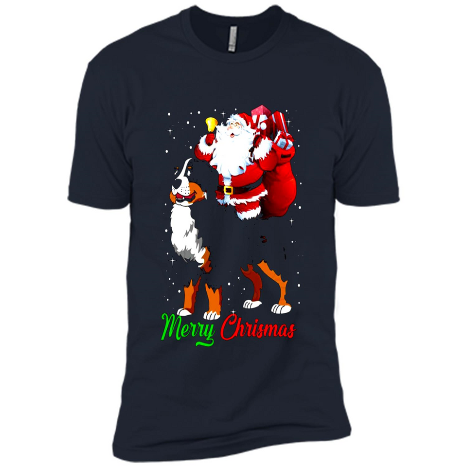 Merry Christmas Santa Claus With Big Dog sweater PINGPONG