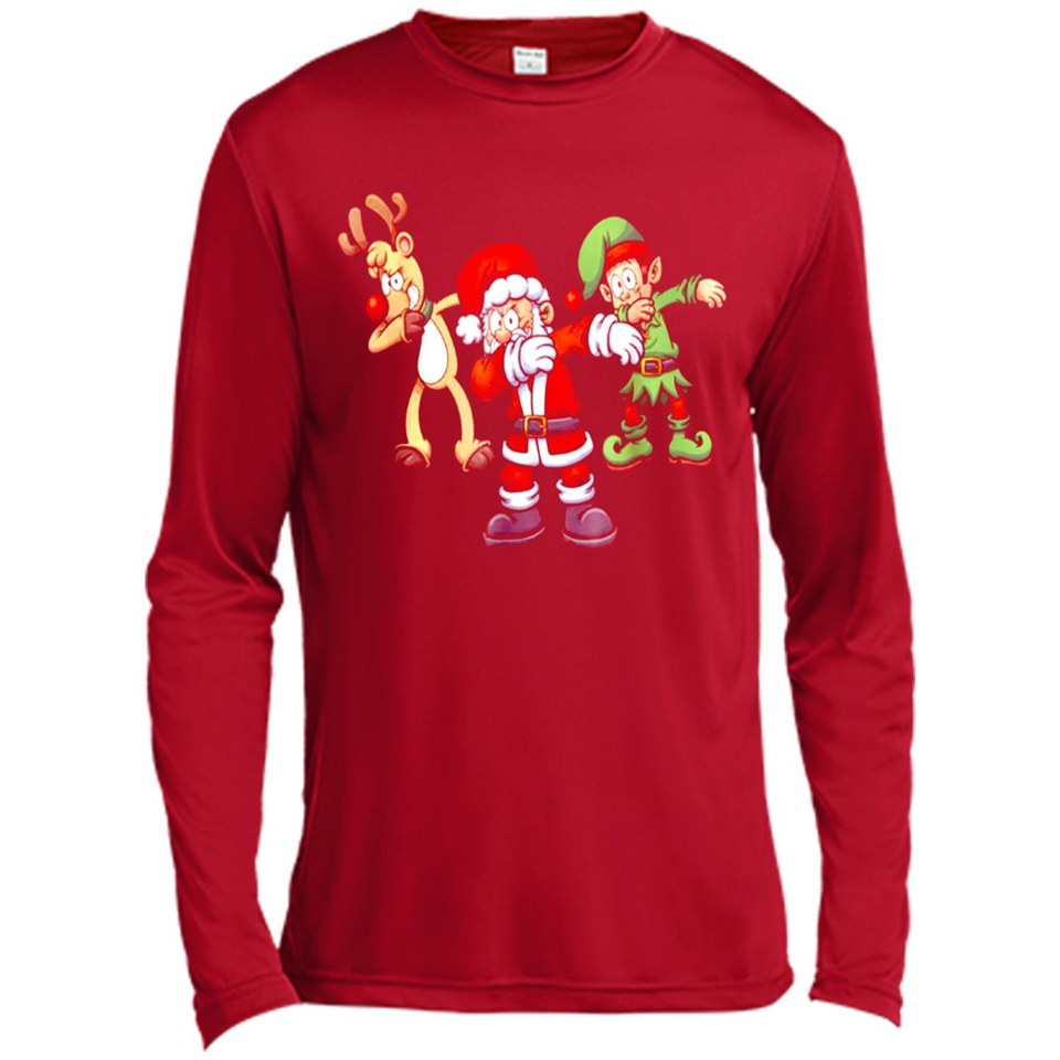 Dabbing Santa - Canvas Long Sleeve T-Shirt