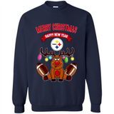 Pittsburgh Steelers NFL Reindeer Funny Merry Christmas And Happy New Year