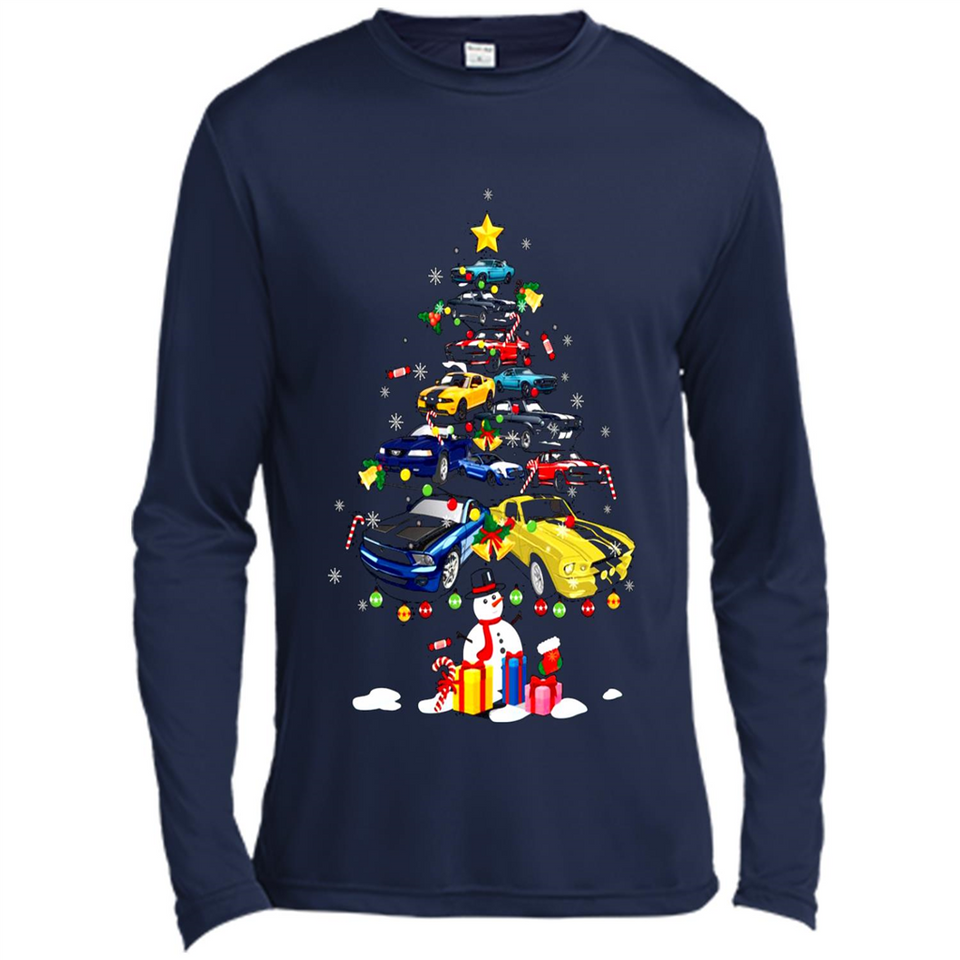 Mustang Tree Christmas Sweatshirt PINGPONG