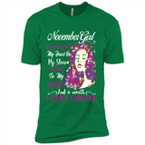 November Butterfly Girl - Premium Short Sleeve T-Shirt