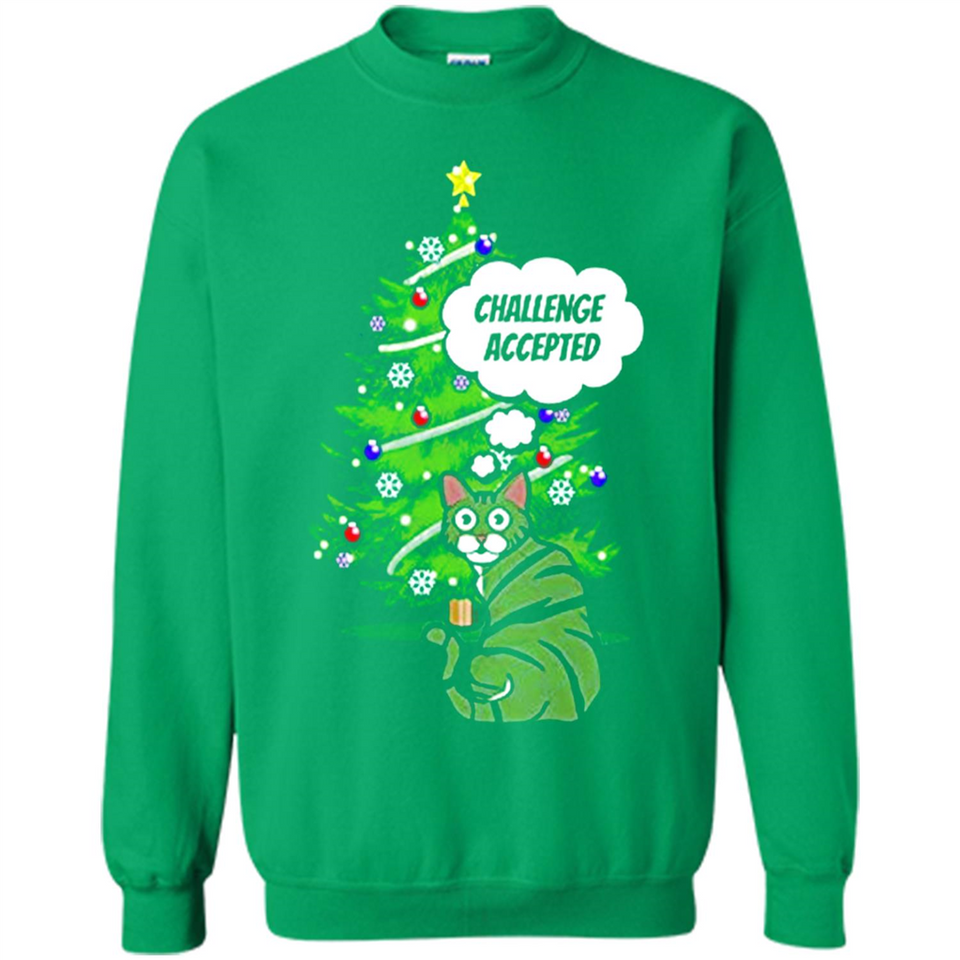 Christmas Tree Cat Long Sleeve Christmas Shirt for Cat Lover - Sweatshirt