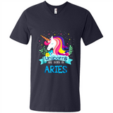 Unicorns are born in Aries Birthday Rainbow Gift Custom Ultra Cotton