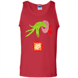 Grinch hand holding Logo HomeDepot Glitter Christmas - Tank Top