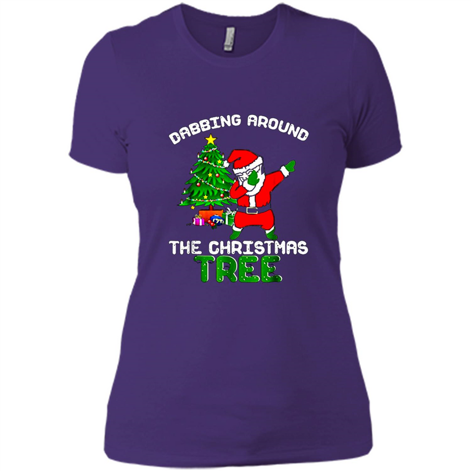 Christmas Dabbing Santa - Ladies' Boyfriend T-Shirt