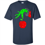 Christmas The Grinch Hand Holding Apple Ornament sweater - Shirt