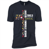 All I need today is a little bit of Hallmark and a whole lot of Jesus - Premium Short Sleeve T-Shirt