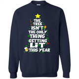 Funny Christmas Tree Drinking Sweatshirt Adult Boozy Festive - Sweatshirt