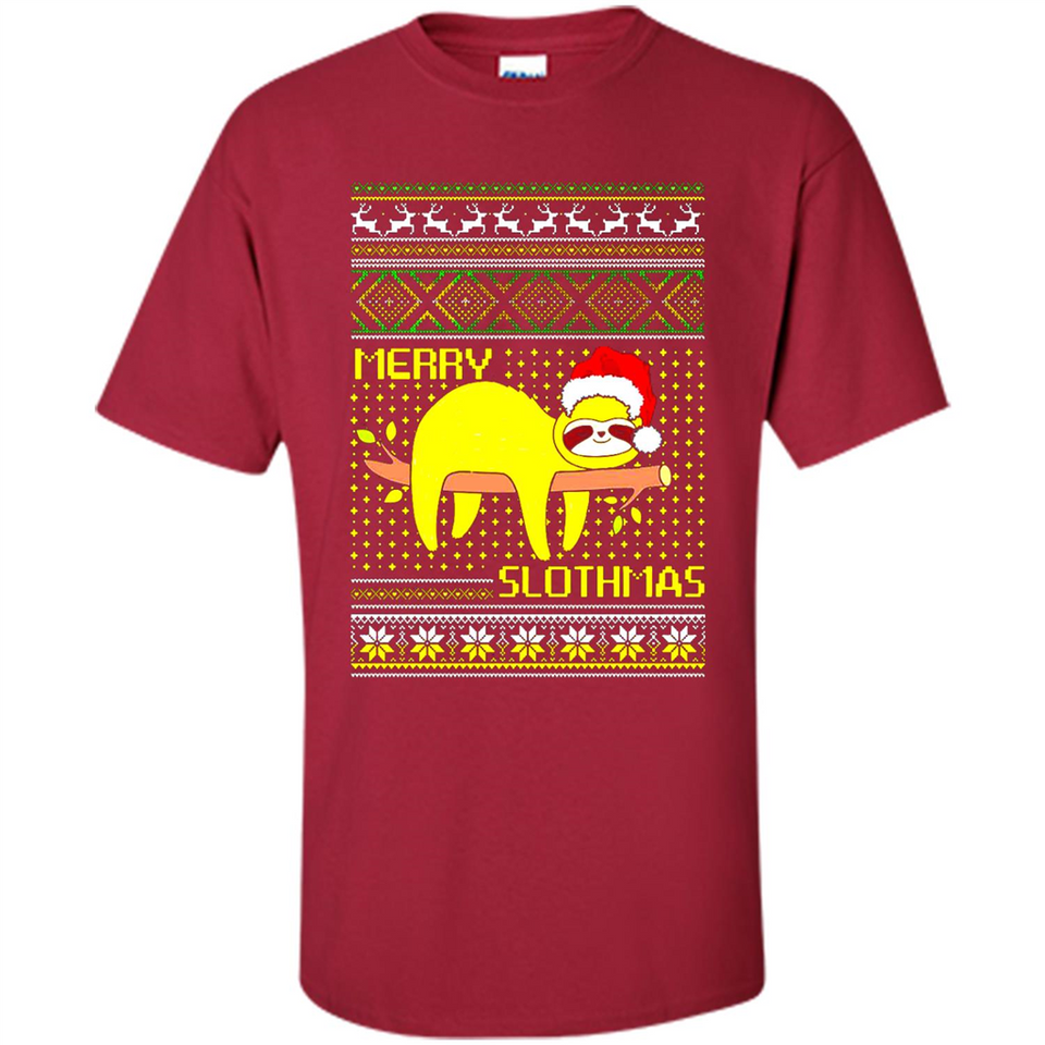 Merry Slothmas Sloth Christmas Sweater PINGPONG - Shirt