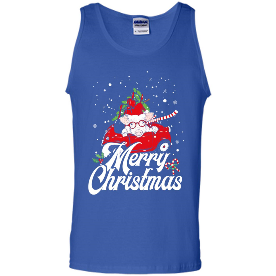 Merry Christmas Pig s - Tank Top