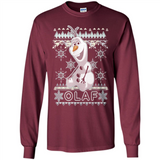 Olaf frozen ugly christmas sweater - Long Sleeve T-Shirt