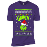The Grinch Face Christmas - Premium Short Sleeve T-Shirt