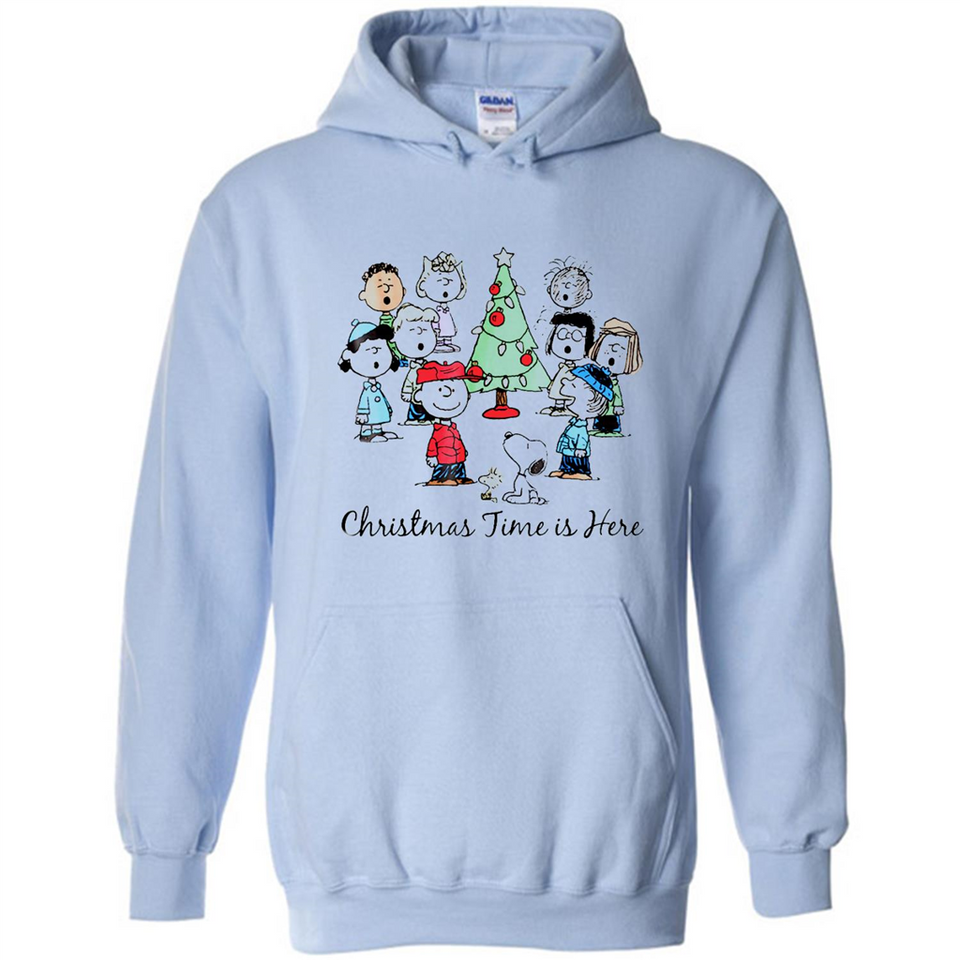 Snoopy Christmas Time Is Here Sporty T-Shirt - Hoodie