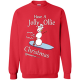 Snowman Snowboarder Tshirt Have Jolly Ollie Christmas
