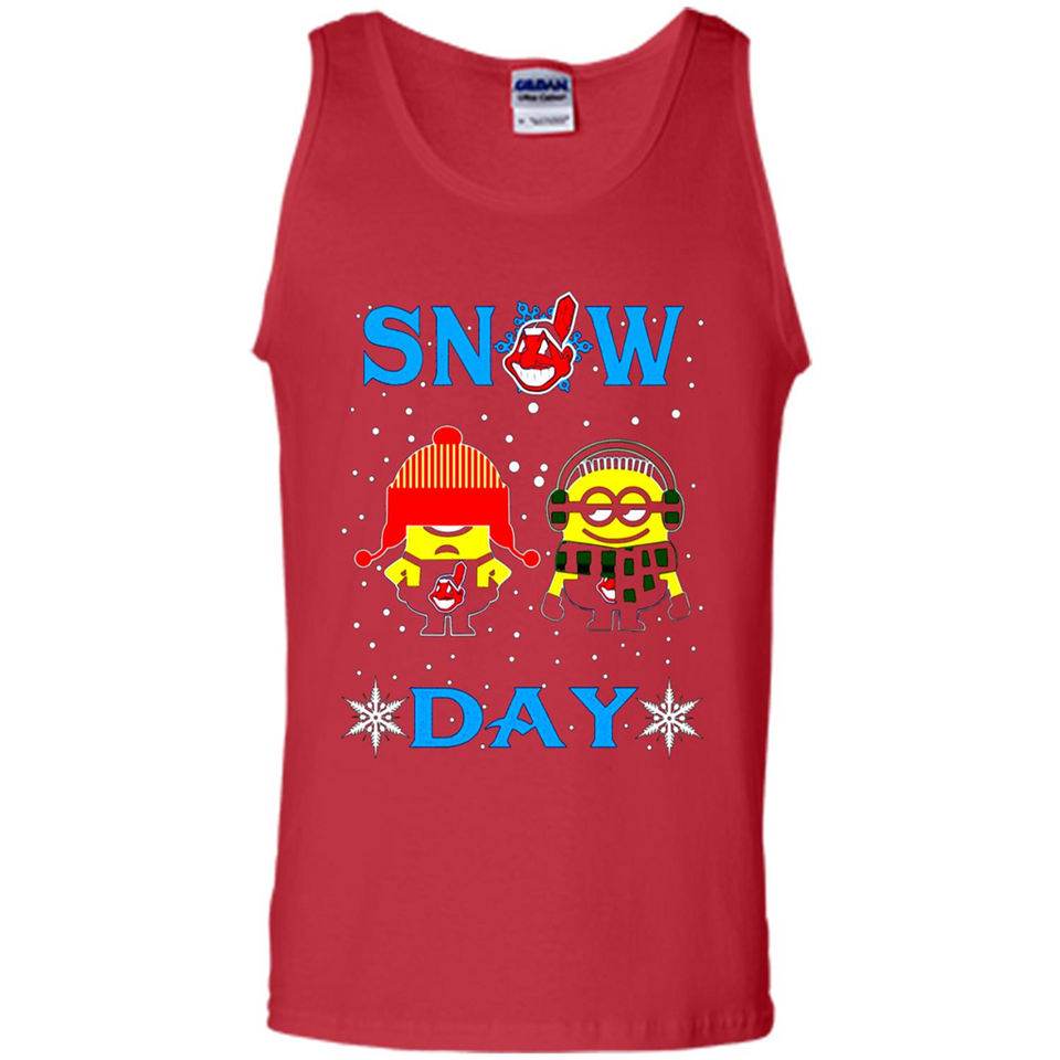 Snow Day Shirt For Cleveland Indians Vs Minion Fans pingpong