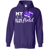 Northwestern Wildcats Football My Heart is on that Field - Hoodie